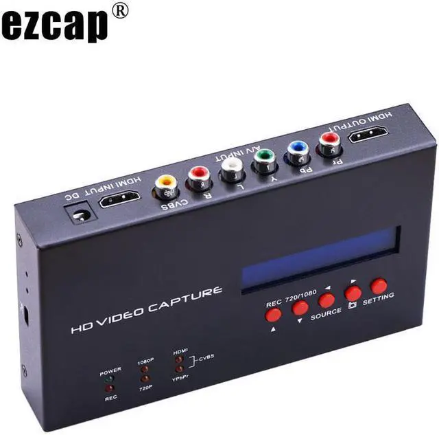 Main image of Ezcap283S YPbPr AV Video Record Box Scheduled Recording 1080P HDMI Capture Card for XBOX PS3 PS4 Switch PC Game Video Capture