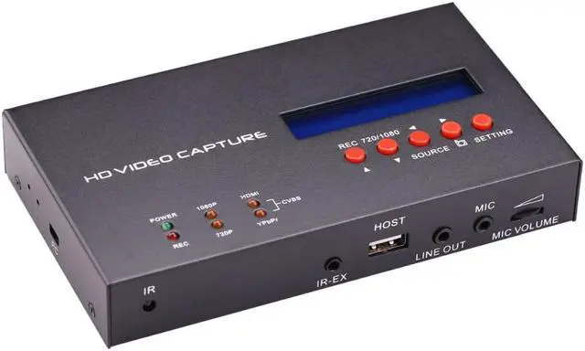 Alt view image 2 of 6 - Ezcap283S YPbPr AV Video Record Box Scheduled Recording 1080P HDMI Capture Card for XBOX PS3 PS4 Switch PC Game Video Capture