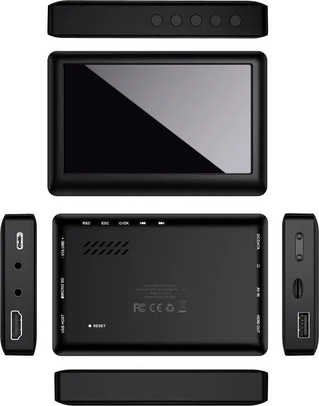 Alt view image 2 of 6 - ezcap180 4.3 Inch LCD Screen Portable Composite CVBS AV Video Recorder Analog  to Digital Converter