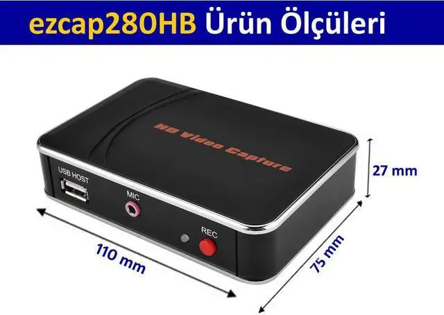 Alt view image 5 of 6 - Ezcap280HB HDMI Video Recorder Pc PS5 Game Recorder