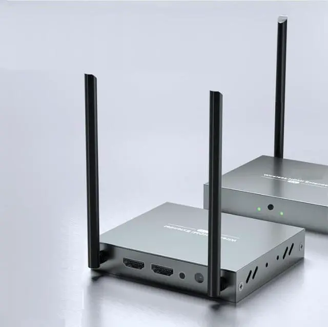 Alt view image 5 of 7 - (1 SENDER and 4 RECEIVERS Kit) Up to 656Ft,H.264 Wireless 1080P@60Hz Video Extender with Local Pass-through HDMI Loop-out Transmitter 4 Receivers Kit 200m with IR remote