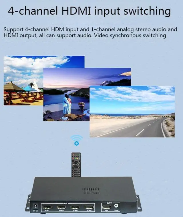 Alt view image 6 of 7 - 4K HDMI Controller Left Right Mirror Flip Horizontal Up Down Processor Image Interception Zoom 90 270 Degree Rotation