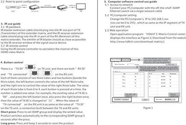 Alt view image 2 of 4 - Only 1 Receiver, LKV683Matrix-4.0 4K 30Hz HDMI Extender with IR 394ft /120M Over Single Cat5 /Cat6 /Cat7 Ethernet Network and LAN Router/Switcher for HD STB,DVD,PS3, etc Supports TCP/IP by Ethernet