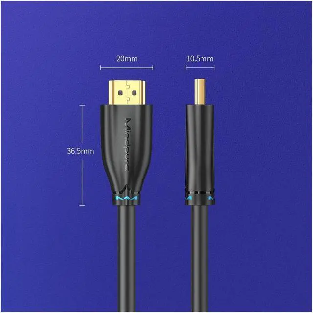 Alt view image 3 of 6 - HDMI 2.1 Soft PVC 4.92Ft / 1.5M HDMI2.1 AM to AM Cable 8K@60Hz 4K@120Hz Ultra High-Speed 48Gbps 28AWG Dynamic HDR for Apple TV PS4 PS5 8K TV HDTV Projectors