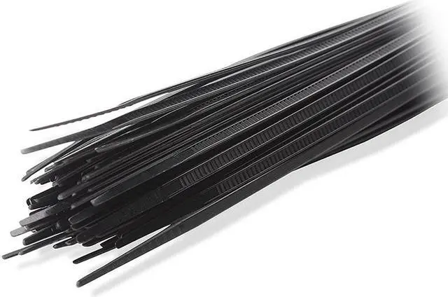 Alt view image 2 of 4 - TIEG4X200 Cable Zip Ties,100 Pieces Heavy Duty 8 Inch Ultra Strong Plastic Self-Locking Wire Ties with 40LBS Tensile Strength Nylon Tie Wraps -Black