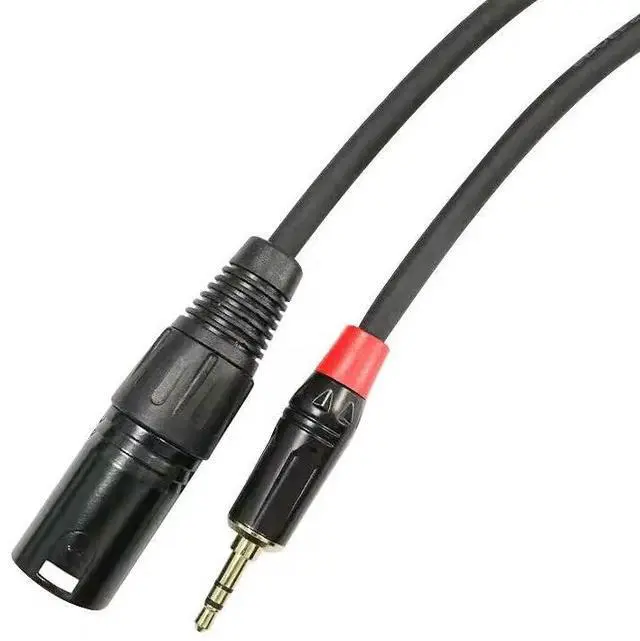 Alt view image 2 of 2 - 3.5mm 1/8" Inch TRS Stereo To XLR Male Interconnect Audio Cable for professional recording studios live performances schools 10FT