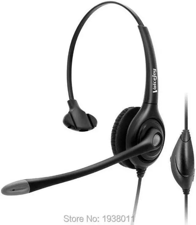 Main image of Volume+Mute +RJ9/RJ10 connector headset wtih QD (Quick Disconnect) cable Noise canceling Telephone headset call center headset