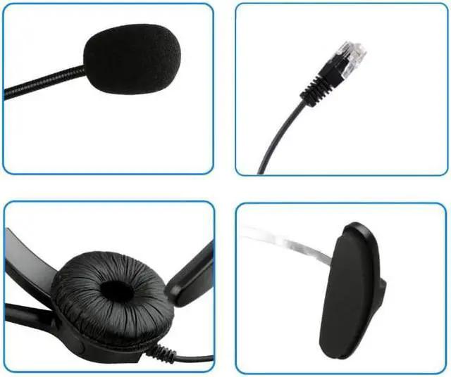 Alt view image 4 of 4 - Call Center Headset Headphone with Mic ONLY for CISCO IP Phones 7940 7960 7970 7821 7841 7861 8841 8851,8861 8941,8945,8961 etc