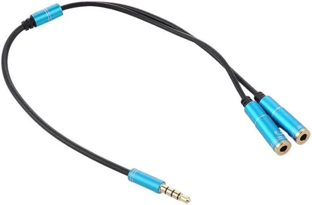 Alt view image 6 of 6 - 1Pcs 3.5mm Jack Video Audio Cable Headphone+Mic Audio Splitter Male to Female Aux Extension Adapter Cable Cord for Computer PC 17 cm