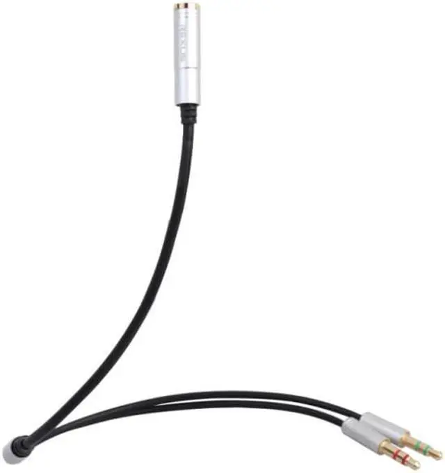Alt view image 3 of 6 - 1Pcs Female to 2 Male 3.5mm Splitter Headphone for Computer 3.5mm Mic Audio Y Splitter Cable Headset to PC Adapter