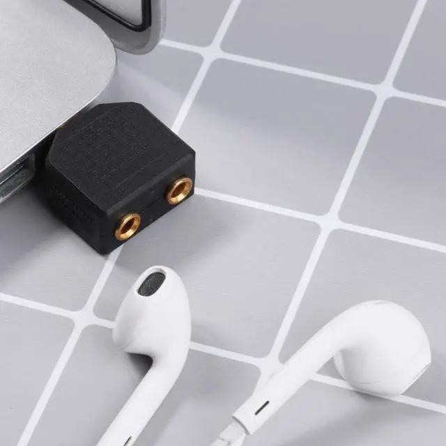 Alt view image 3 of 6 - 5pcs 3.5mm Male Stereo to Dual 3.5mm Female Jack Y Splitter Audio Adapter for MP3 MP4 players headphones