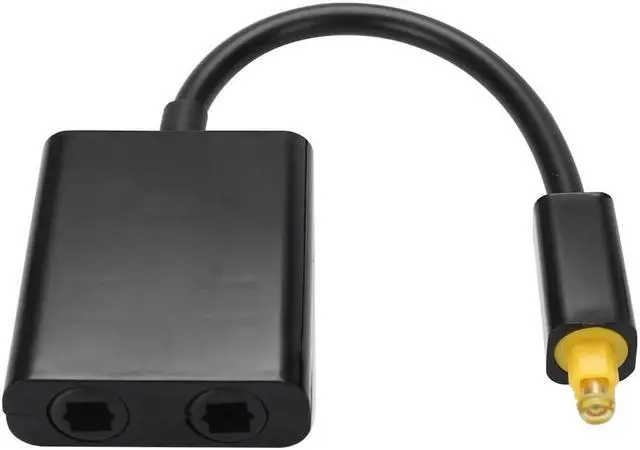 Alt view image 2 of 5 - 1Pcs 23cm Digital Toslink Audio Cable 1 Male to 2 Female Optical Fiber Splitter Adapter Support CD DVD Digital Audio Source