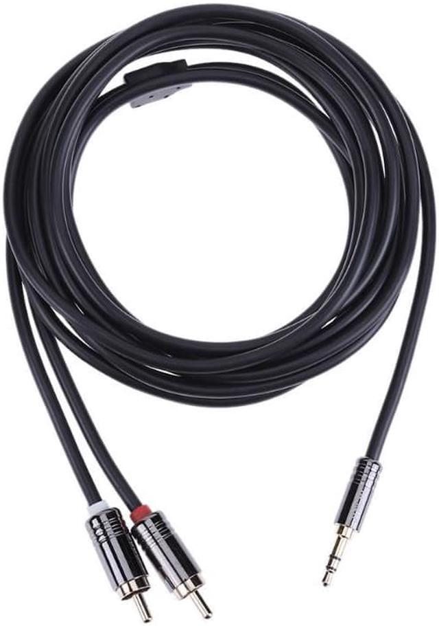 Alt view image 5 of 6 - 1Pcs 3.5mm Male to 2 RCA Male Audio Splitter Converter Cable Adapter 24K Gold Plated Plug Audio Speaker Cables Cord Wire Line