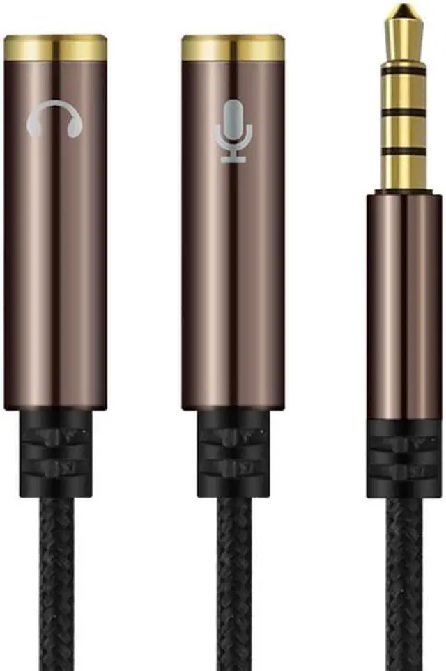Main image of 1Pcs Headphone Splitter Audio Cable 1 For 2 Jack 3.5mm to Jack Extension Aux Cable Adapter Male to Female for Microphone Phone Latpop