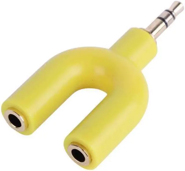 Alt view image 4 of 6 - 1Pcs 3.5mm Earphone Adapter Double Jack Adapter Stereo Headphone Splitter for PC MP3 Smartphone Player Audio Cables