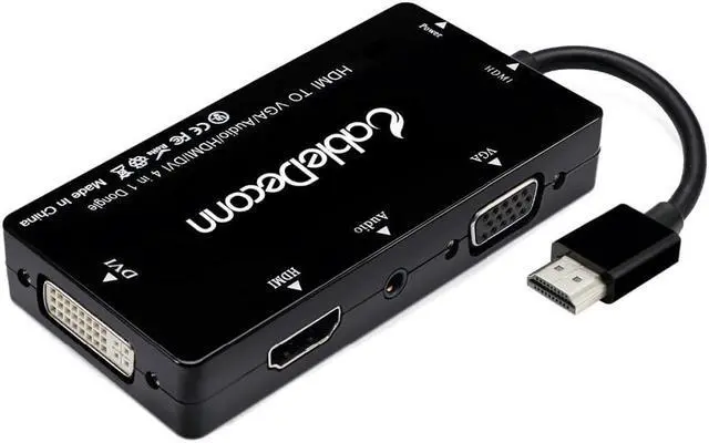 Alt view image 2 of 6 - 1Pcs cabledeconn HDMI Splitter HDMI to VGA DVI Audio Video Cable Multiport Adapter 4 in1 Converter for PS3 HDTV Monitor Laptop