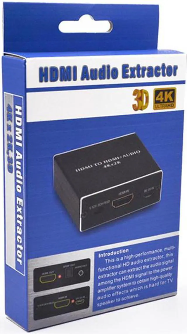 Alt view image 5 of 6 - 1Pcs Hdmi audio extractor HDMI to HDMI and Optical TOSLINK SPDIF 3.5mm Stereo Audio Extractor Converter HDMI Audio Splitter Adapter