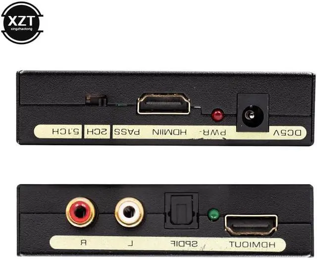 Alt view image 3 of 6 - 1Pcs 2160P HD 4Kx2K HDMI Audio Extractor Splitter to HDMI Optical SPDIF RCA Stereo L/R Hdmi Converter Adapter Separator