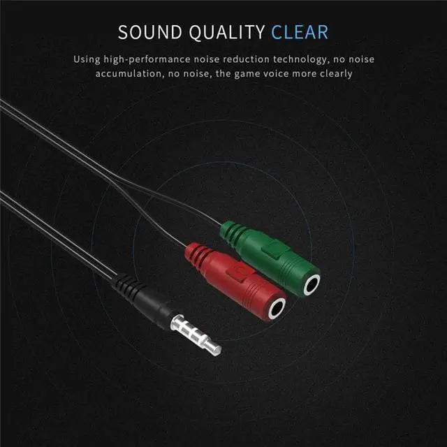 Alt view image 5 of 6 - 1Pcs 3.5mm Headphone Audio Splitter 1 Male to 2 Female Audio Adapter Cable for Headset Smartphone Laptop Tablet