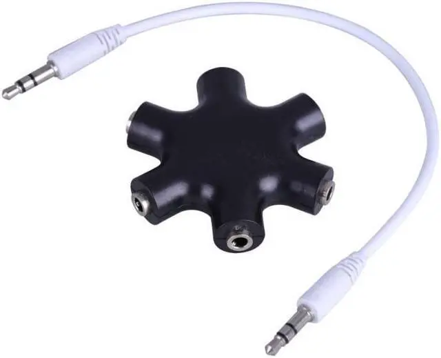 Alt view image 2 of 6 - 1Pcs 3.5mm Earphone Audio Splitter Adapter 1 Male to 1 2 3 4 5 Female Cable 5 Port Aux Music Sound Output Cables