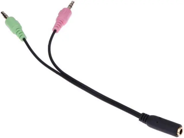 Alt view image 6 of 6 - 5pcs 3.5mm Earphone Adapter Converter Cable Stereo Audio Female to 2 Male Headphone Mic Y Splitter Cable Adapter to PC Adapter