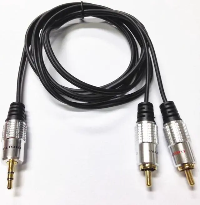 Alt view image 5 of 6 - 1Pcs Jack 3.5 mm to 2 RCA Audio Cable AUX Splitter 3.5mm Stereo Male to Male 2 RCA Adapter Speaker Cable 1.5M