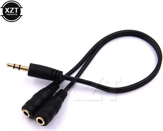 Alt view image 3 of 5 - 1Pcs Universal 3.5mm Headphone Microphone Stereo Audio Splitter Adapter Cable
