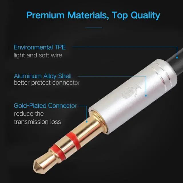 Alt view image 6 of 6 - 1Pcs Female to 2 Male 3.5mm Splitter Headphone for Computer 3.5mm Mic Audio Y Splitter Cable Headset to PC Adapter