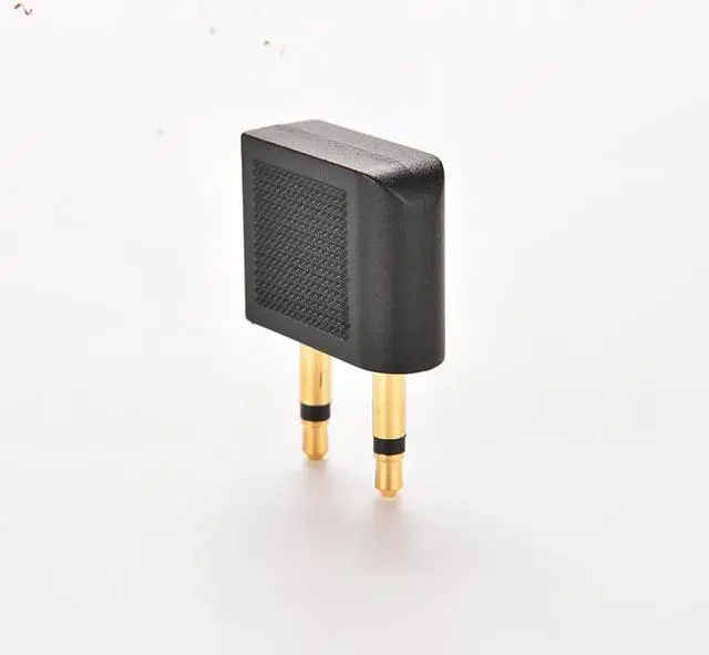 Alt view image 6 of 6 - 1Pcs 3.5mm Stereo AUX Jack 2 Male to 1 Female F Splitter Headphone Audio Adapter Airplane Travel On Plane Airline Audio Converter