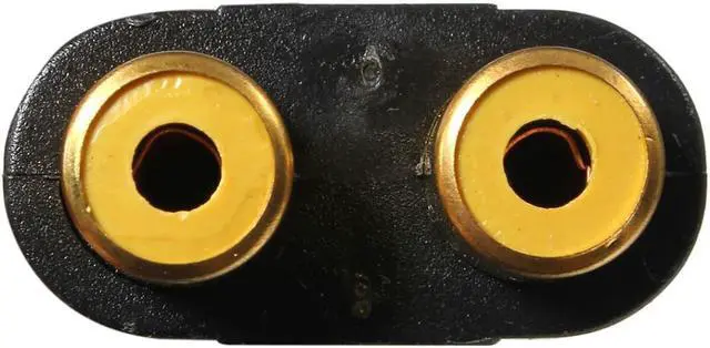 Alt view image 3 of 3 - 1Pcs 1/8" 3.5mm Jack to 2 RCA Adaptor Y Splitter Stereo Male 2x Female Gold Mini