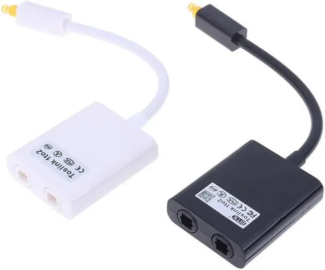 Main image of 1Pcs Digital Spdif Optical Audio Splitter 2 Way Toslink Cable Splitter Adapter