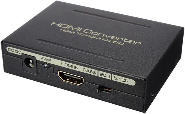 Alt view image 2 of 6 - 1Pcs HDMI to HDMI Optical SPDIF RCA L/R Extractor Converter Audio Splitter 1080P HDMI Splitter Converter Adapter for HDTV