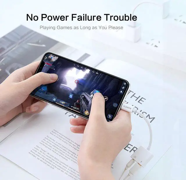 Alt view image 5 of 6 - 1Pcs Adapter For Lighting To 3.5mm Earphone Adapter Splitter For iPhone XS XR X 7 8 Plus Charging Audio Adapter To Aux Jack