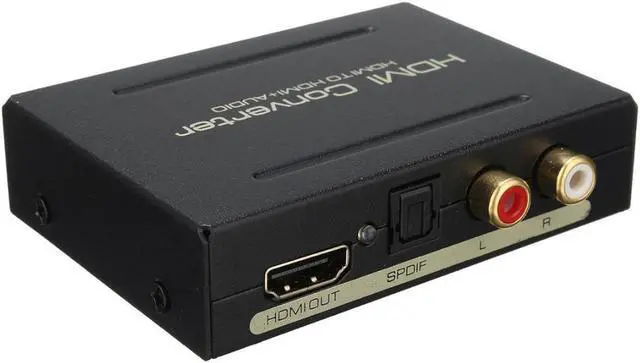 Alt view image 2 of 6 - 1Pcs HDMI Audio Extractor 1080P HDMI to HDMI Optical SPDIF+RCA L/R Extractor Converter HDMI Audio Splitter Adapter for DVD HDTV