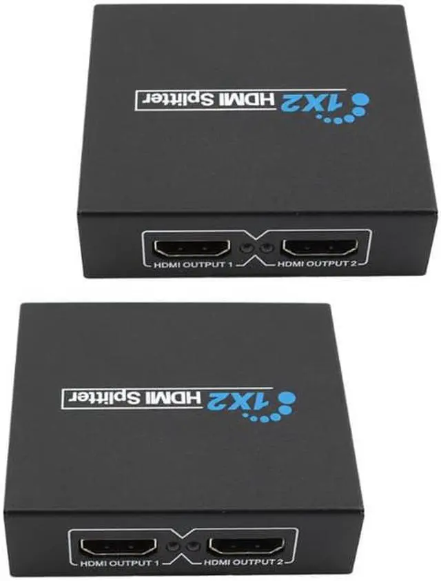 Alt view image 2 of 6 - 1Pcs 1x2 2 Port HDMI Audio Video1080p Splitter Adapter for HD TV PS3 3D Amplifier Repeater for offices school digital audio formats