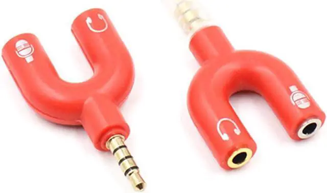 Alt view image 2 of 6 - 1Pcs Audio Splitter Male to 2 Female 3.5mm/0.1inch 0.1inch Small and compact design Plug U shaped Audio Adapter
