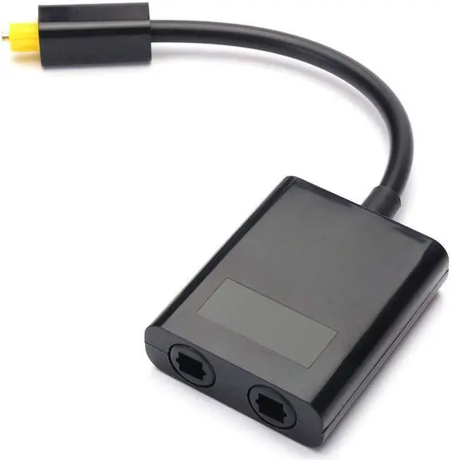 Alt view image 2 of 6 - 1Pcs ABKT 1 in 2 Out Digital Fiber Audio Optical Splitter Cable ,Fiber optic adapter,Fiber converter, Audio Adapter Cable(0.2M)
