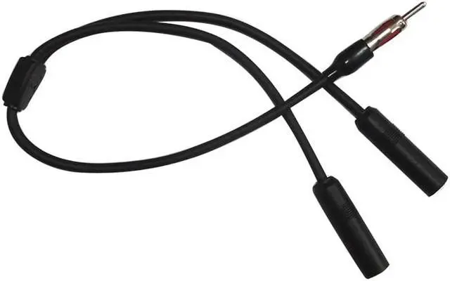 Alt view image 5 of 5 - 1Pcs Auto Car 2 in 1 Radio Antenna Splitter Extension Cable Vehicle AM FM Antena Aerial Adapter Male to Dual Female SMB Splitter Cord