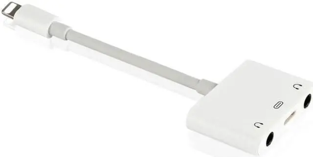 Alt view image 6 of 6 - 1Pcs 3in1 For iPad 8 Pin interface Dual 3.5mm Charge Call Audio Splitter Adapter For iPhone X 7 8 Plus 6s ipad