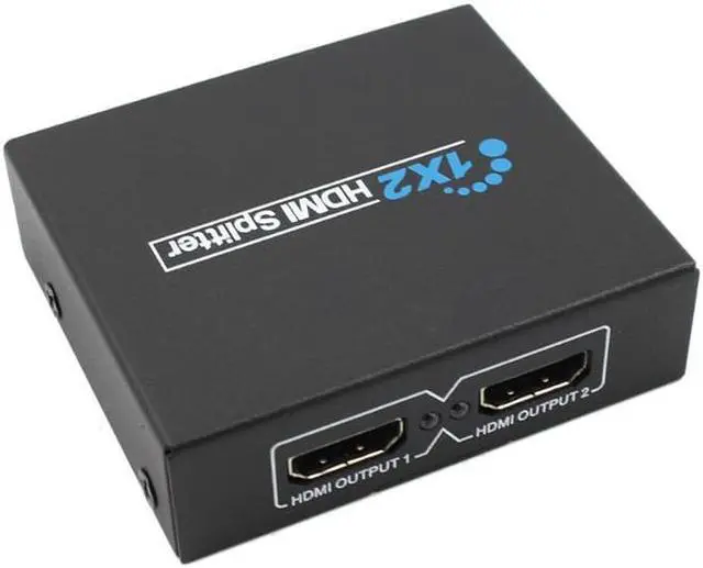 Alt view image 6 of 6 - 1Pcs 1x2 2 Port HDMI Audio Video1080p Splitter Adapter for HD TV PS3 3D Amplifier Repeater for offices school digital audio formats