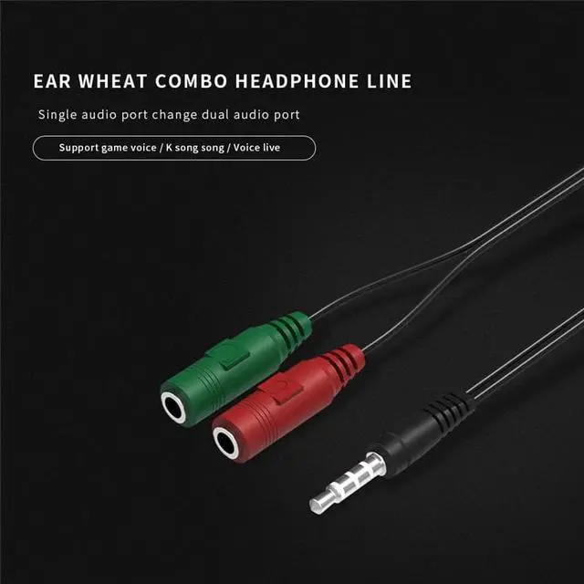 Alt view image 3 of 6 - 1Pcs 3.5mm Headphone Audio Splitter 1 Male to 2 Female Audio Adapter Cable for Headset Smartphone Laptop Tablet