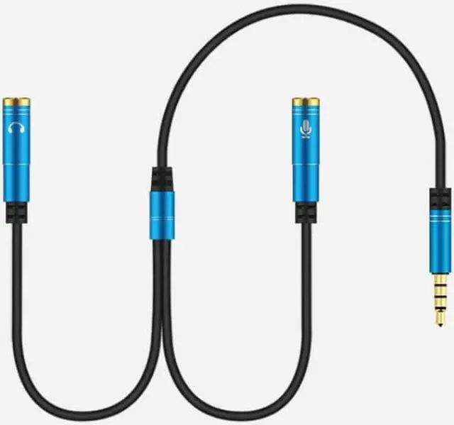 Alt view image 6 of 6 - 1Pcs 3.5mm Audio Splitter Cable Earphone Extension Cables 3.5mm Jack Plug Male To 2 Female Headphone Microphone Adapter