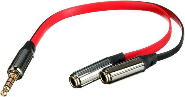 Alt view image 2 of 6 - 1Pcs Best Durable 3.5mm Gold Male Jack to 2 Dual Female RCA Splitter Headphone Y Audio Adapter Extension Cable For Headset Earphones