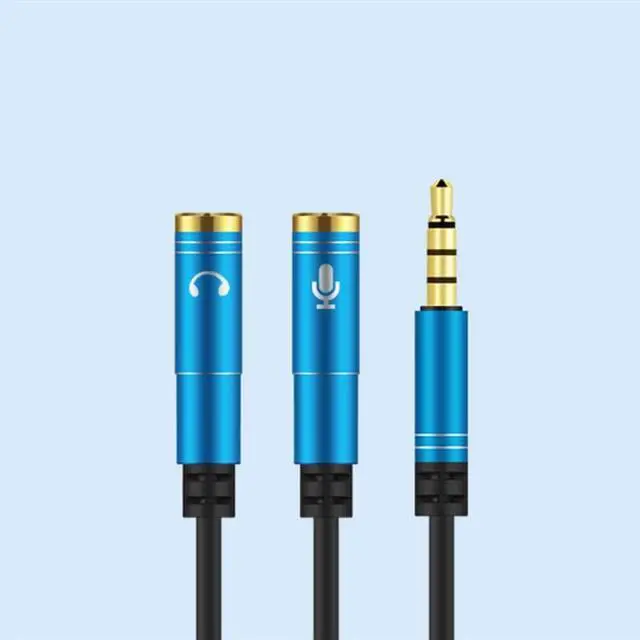 Alt view image 4 of 6 - 1Pcs 3.5mm Audio Splitter Cable Earphone Extension Cables 3.5mm Jack Plug Male To 2 Female Headphone Microphone Adapter