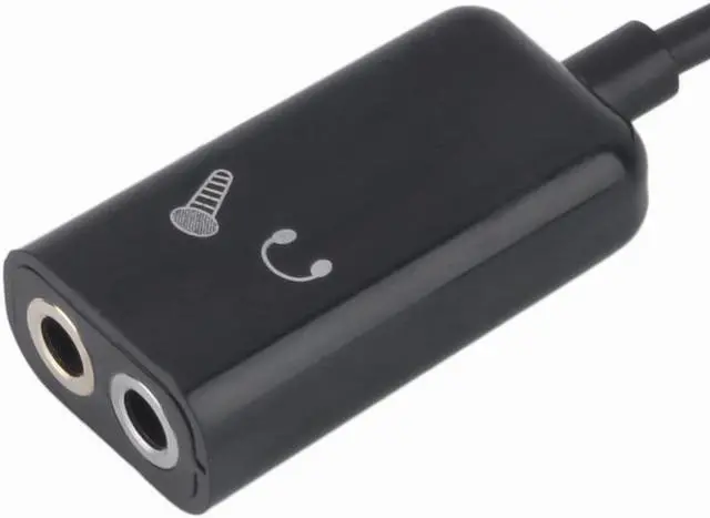Alt view image 2 of 3 - 1Pcs 3.5mm Headphone Microphone Stereo Audio Splitter Adapter Cable