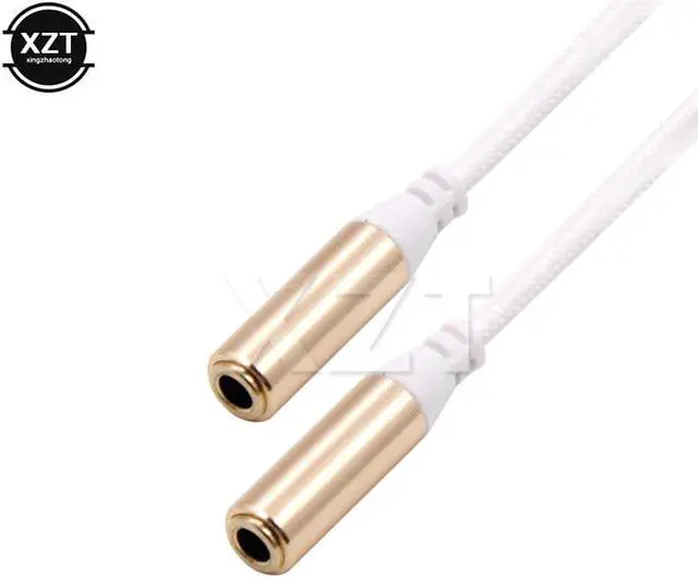 Alt view image 4 of 6 - 1Pcs 3.5mm Earphone Adapter Double Jack Plug Stereo Headphone Splitter for PC/MP3 Smartphone Player Audio Extension Cables