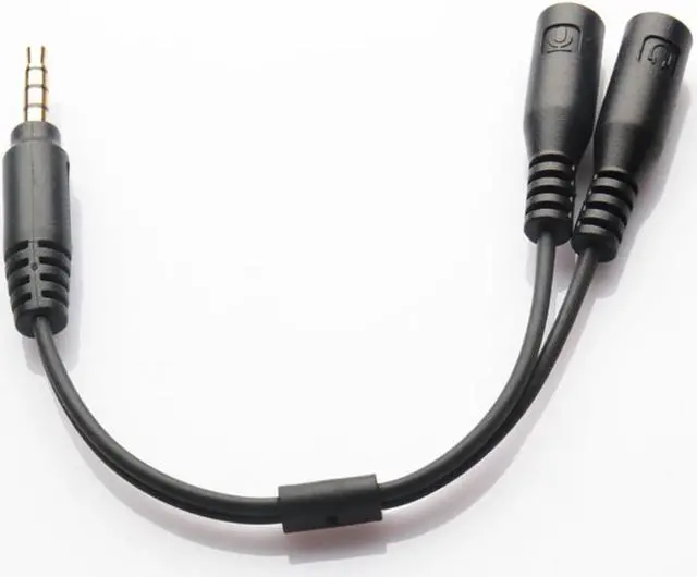 Alt view image 5 of 6 - 1Pcs 1 in 2 3.5mm Stereo Audio Univesal Male to 2 Female Headset Mic Y Splitter Earphone Cable Adapter For Iphone Android Headphone