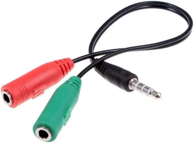 Alt view image 2 of 4 - 1Pcs Splitter Headphones jack 3.5 mm Stereo Audio Y Splitter 2 Female 1 Male Cable Adapter with separate headphone / microphone plug