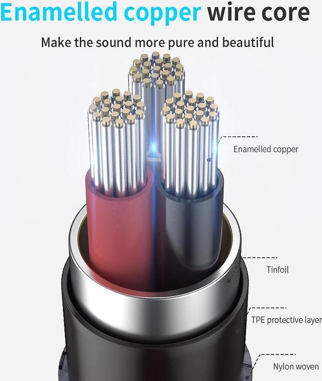 Alt view image 5 of 6 - 1Pcs Headphone Splitter 3.5mm Audio Cable 3.5 mm Splitter Adapter Male to 2 Female Jack AUX Cable for iPhone Xiaomi Redmi MP3