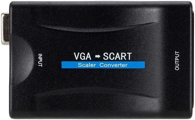 Alt view image 4 of 6 - 1Pcs Vga To Scart Video Audio Converter Adapter With Remote Control Usb Dc Power Cable And Vga Cables